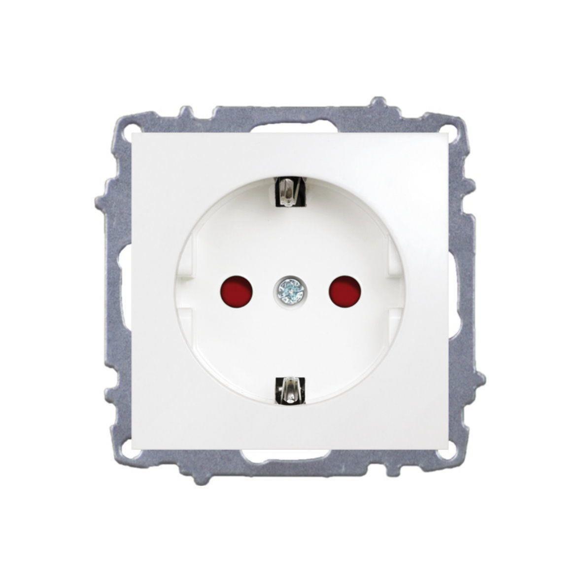 EL-Bİ ZENA BEYAZ ÇOCUK KORUMALI TOPRAKLI PRİZ 609-010200-243
