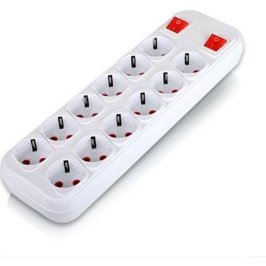 FETİH 12 Lİ TOPRAKLI KLEMESLİ GRUP PRİZ FT12-00 D