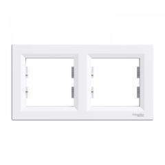 SCHNEIDER ASFORA BEYAZ 2 Lİ YATAY ÇERÇEVE EPH5800221