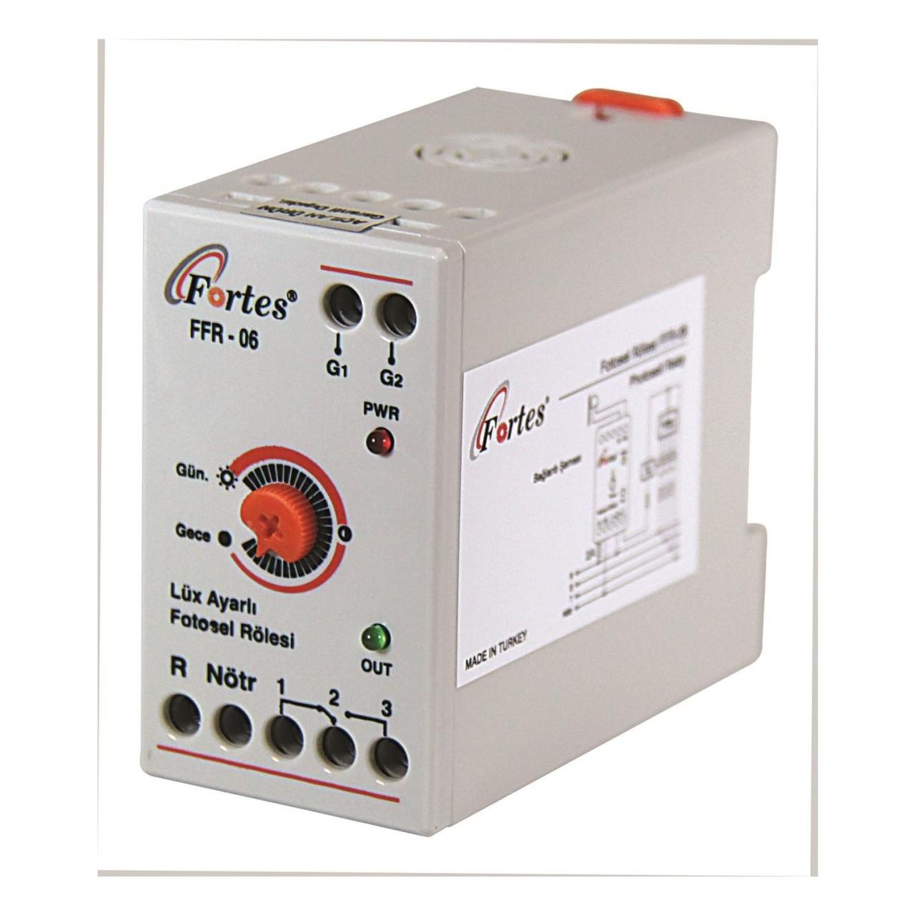 FORTES FFR-06 LUX AYARLI FOTOSEL RÖLESİ