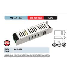 HOROZ VEGA-60 60W 5A ŞERİT LED TRAFO 0820010060