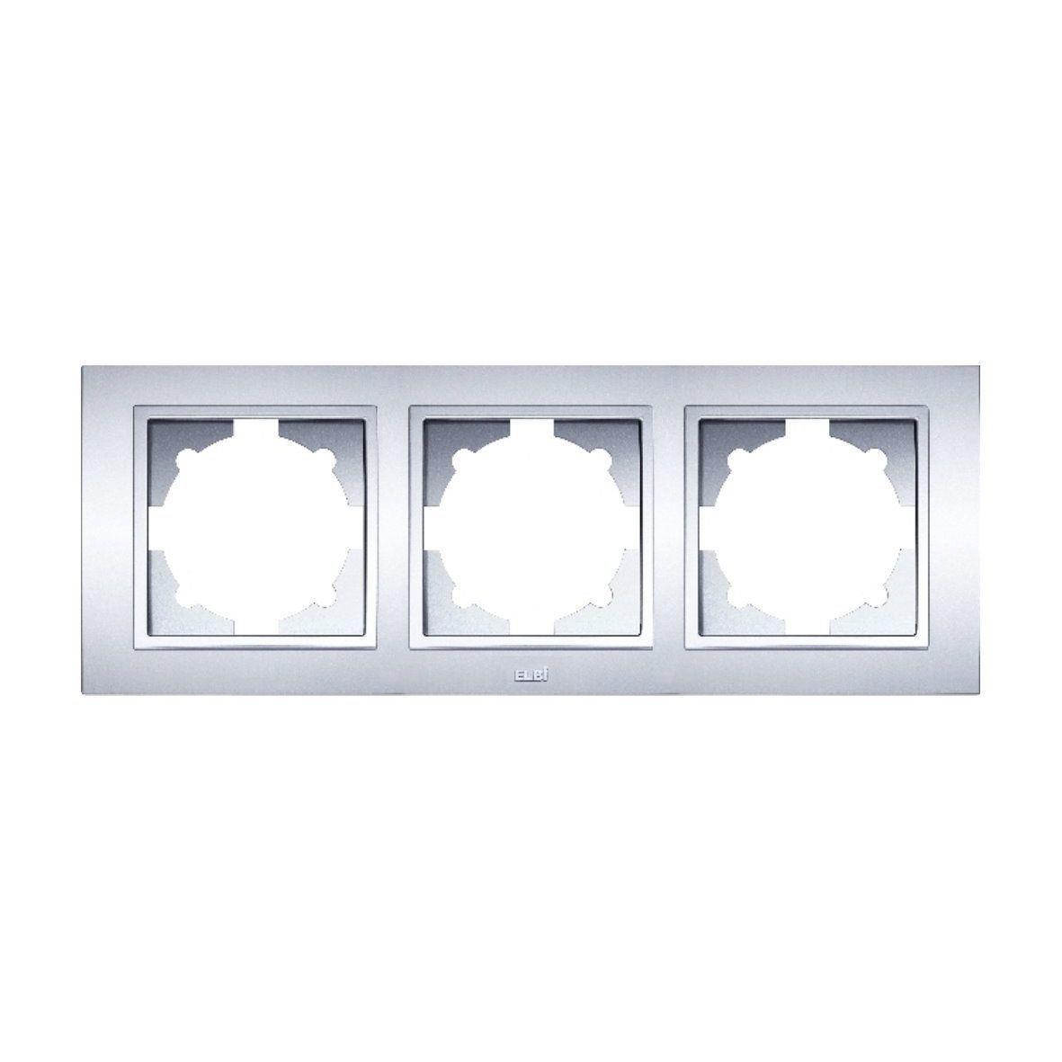 EL-Bİ ZENA METALİK GRİ 3'LÜ ÇERÇEVE 608-011000-271