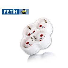 FETİH 4'LÜ PAPATYA GOLYAT FİŞ PRİZ 101-04 P
