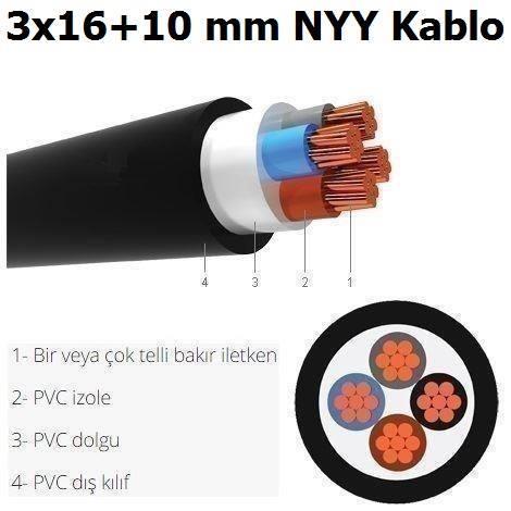 HES 3X16+10 NYY BAKIR YERALTI KABLO