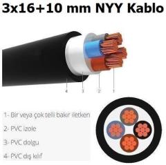 HES 3X16+10 NYY BAKIR YERALTI KABLO