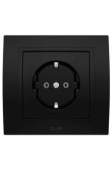 EL-Bİ ZENA VEGA VANTABLACK TOPRAKLI PRİZ 609-014800-217