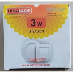NİSA LUCE 3W BEYAZ LED PANEL EAMP062