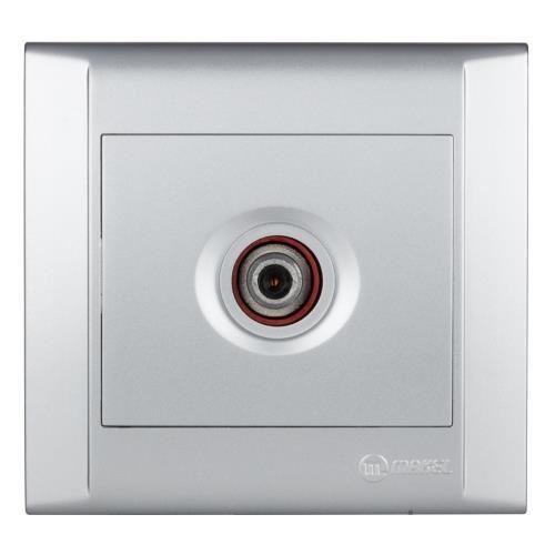 MAKEL DEFNE METALİK GÜMÜŞ UYDU PRİZİ SONLU 43065134