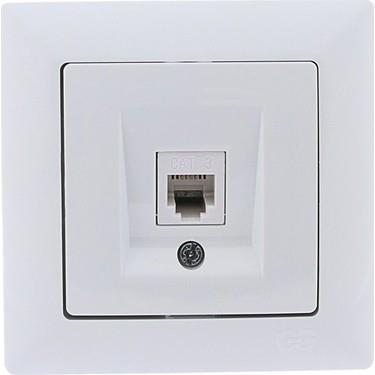 GÜNSAN VİSAGE BEYAZ TELEFON PRİZ JACKSIZ+CAT3 01281100157331