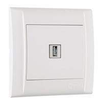 MAKEL KAREA BEYAZ USB JAKLI PRİZ MODÜL 57001495
