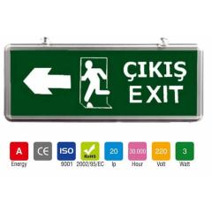ERKLAMP ERK6002 ACİL ÇIKIŞ LEVHASI 3W