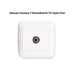GÜNSAN FANTASY BEYAZ UYDU PRİZİ EKO F KONNEKTÖR 01231100100391