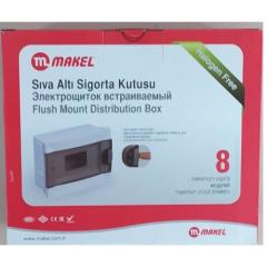 MAKEL 8 Lİ SIVA ALTI SİGORTA KUTUSU 63008