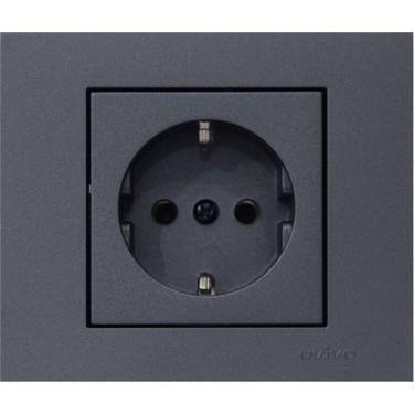 EL-Bİ VEGA FÜME TOPRAKLI PRİZ 609-011100-217