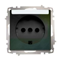 EL-Bİ ZENA TİTANYUM KAPAKLI TOPRAKLI PRİZ 609-011400-218