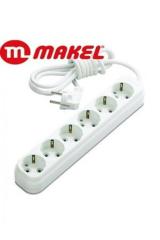 MAKEL EKO 6 LI 2 METRE GRUP PRİZ
