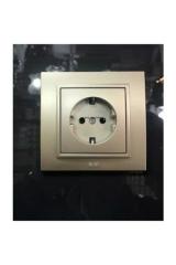 EL-Bİ ZENA TİTANYUM  ÇOCUK KORUMALI TOPRAKLI PRİZ 609-011400-243