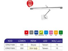 ERKLED 5W LED APLİK BEYAZ ERK2708B