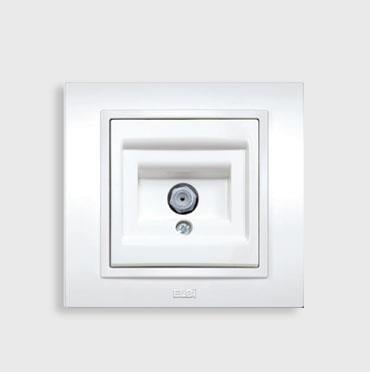 EL-Bİ ZENA BEYAZ UYDU PRİZ( RG6 F KONNEKTÖR) 609-010200-180
